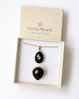 Conjunto Aura Profunda - Obsidiana