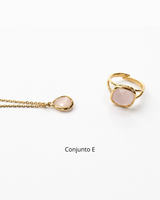 Conjunto Dulce Presencia - Cuarzo Rosa