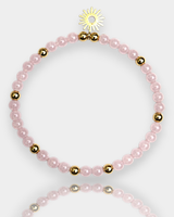 Pulsera Amor - Cuarzo Rosa