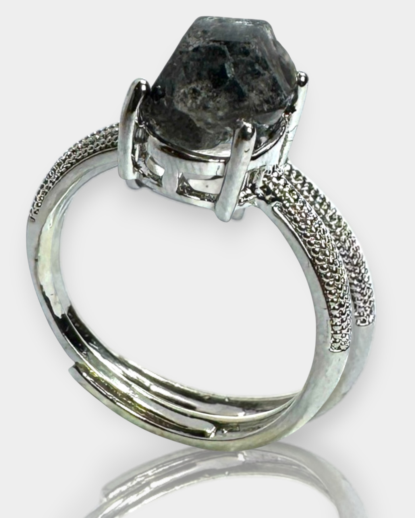 Anillo Portal de Claridad - Cuarzo Herkimer