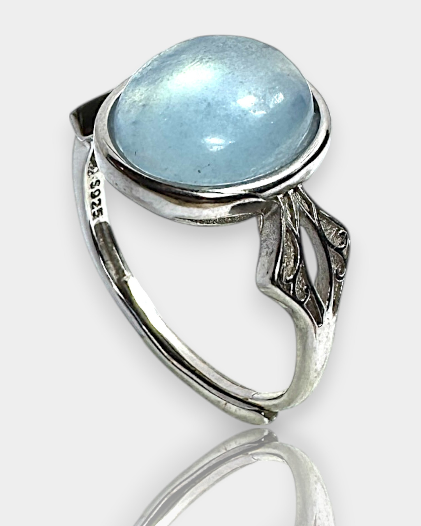 Anillo Bruma Serena - Aguamarina