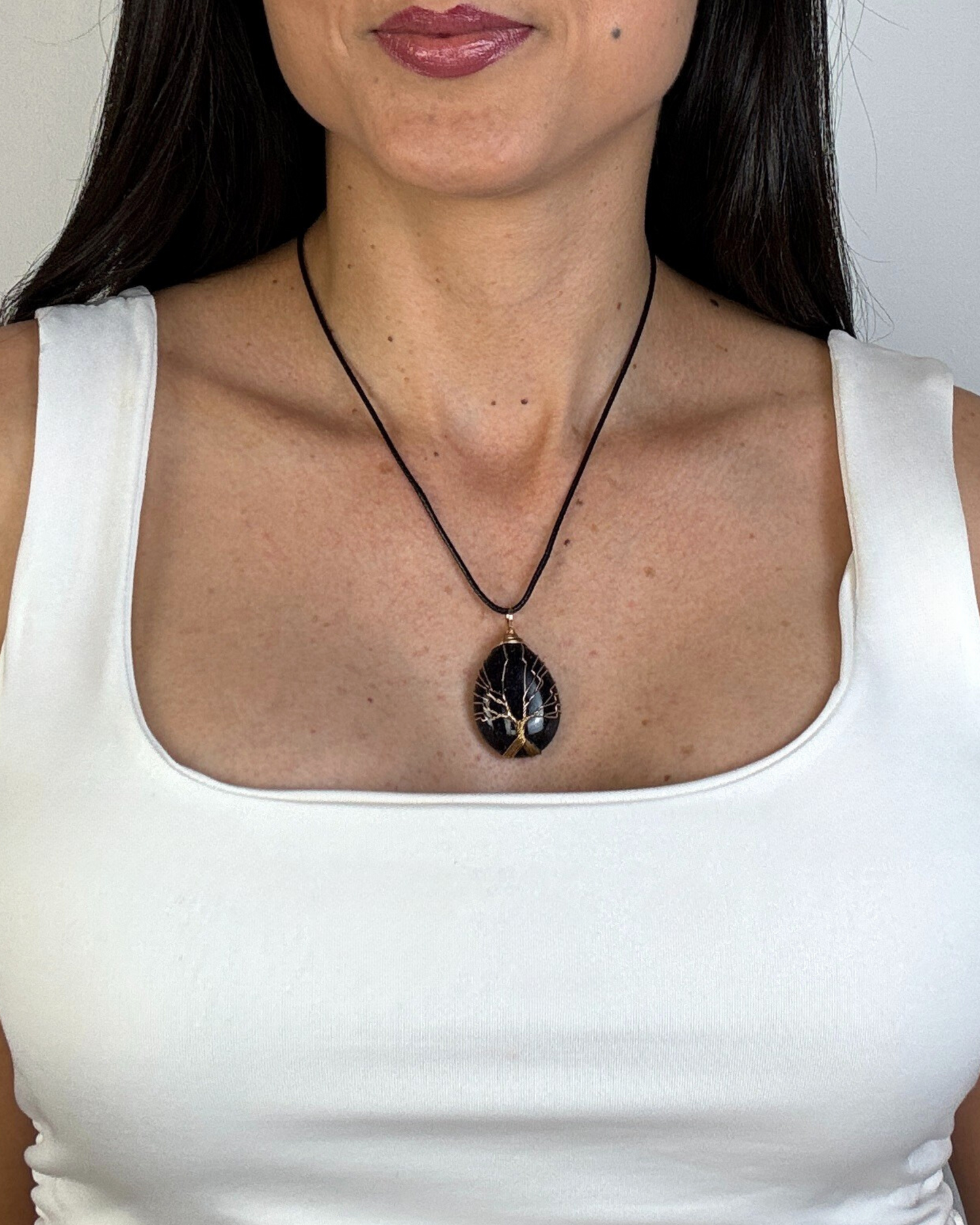 Collar Árbol de la Vida - Aventurina Azul