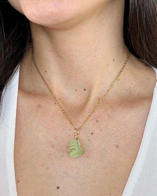 Colar Inner Glow - Fluorite Verde