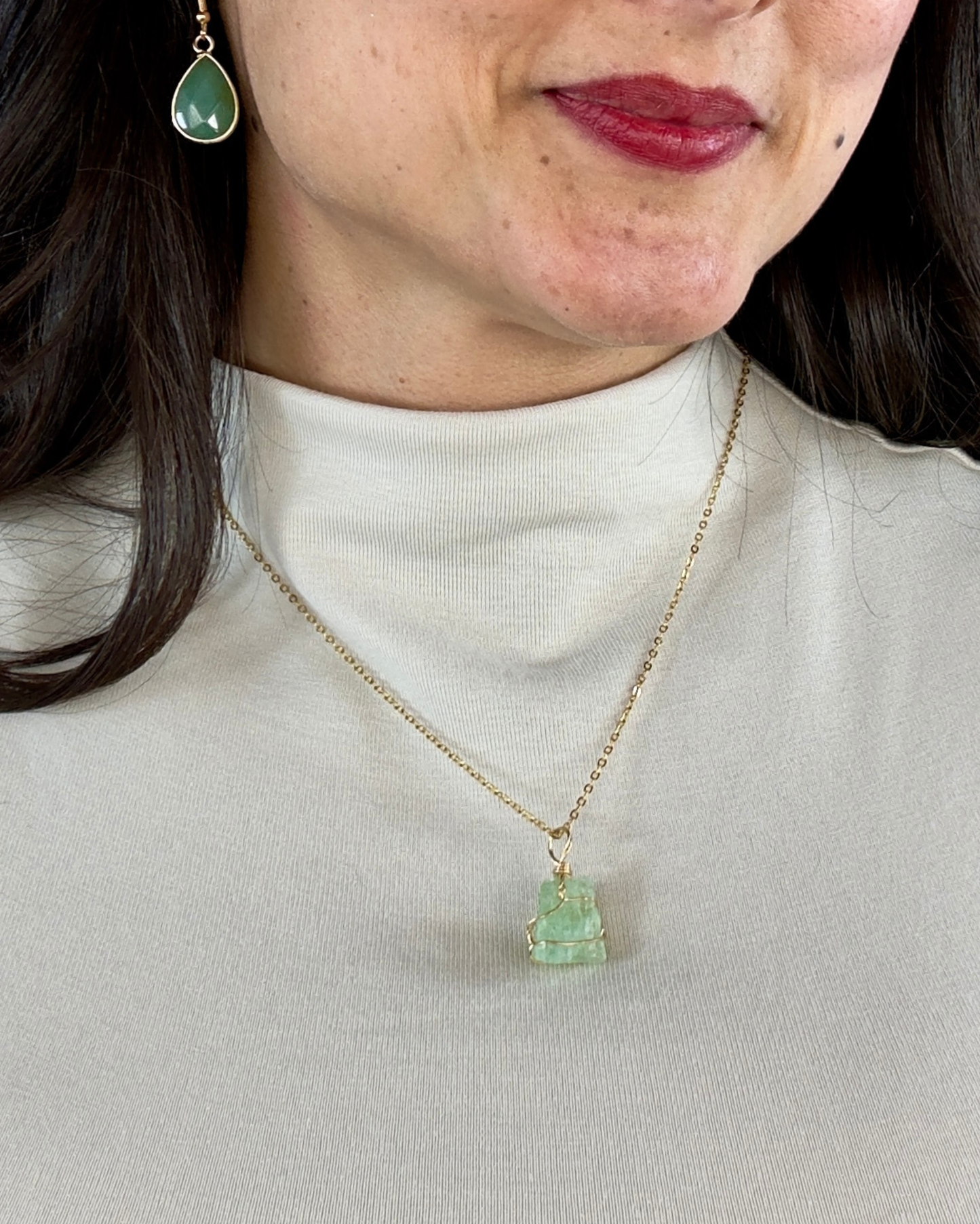 Colar Inner Glow - Fluorite Verde