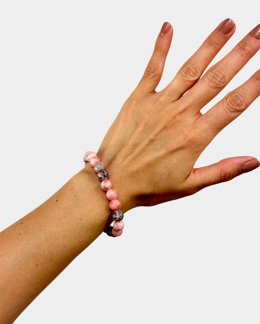 Pulseira Abraço da Alma - Rodonita