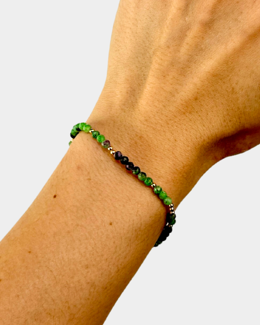 Pulsera Esencia Radiante - Zoisita con Rubí