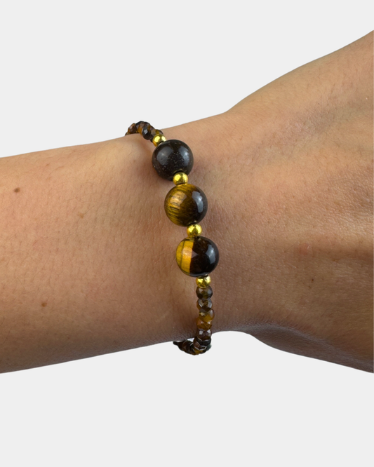 Pulsera Trino - Ojo de Tigre