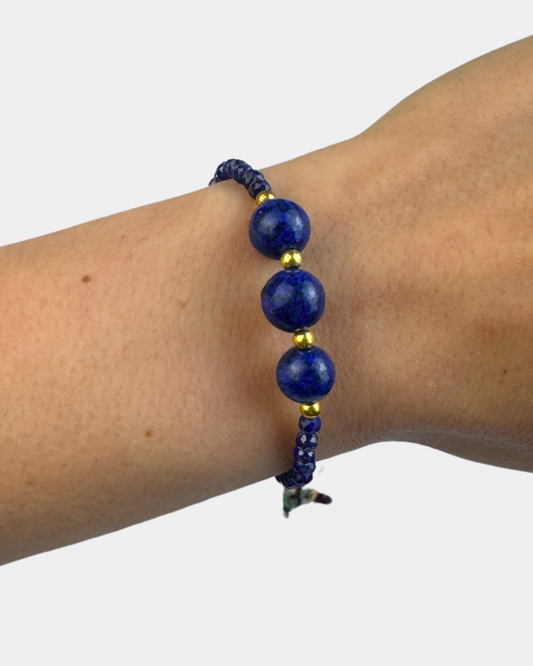 Pulsera Trino - Lapislázuli