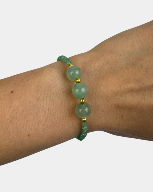Pulsera Trino - Aventurina Verde