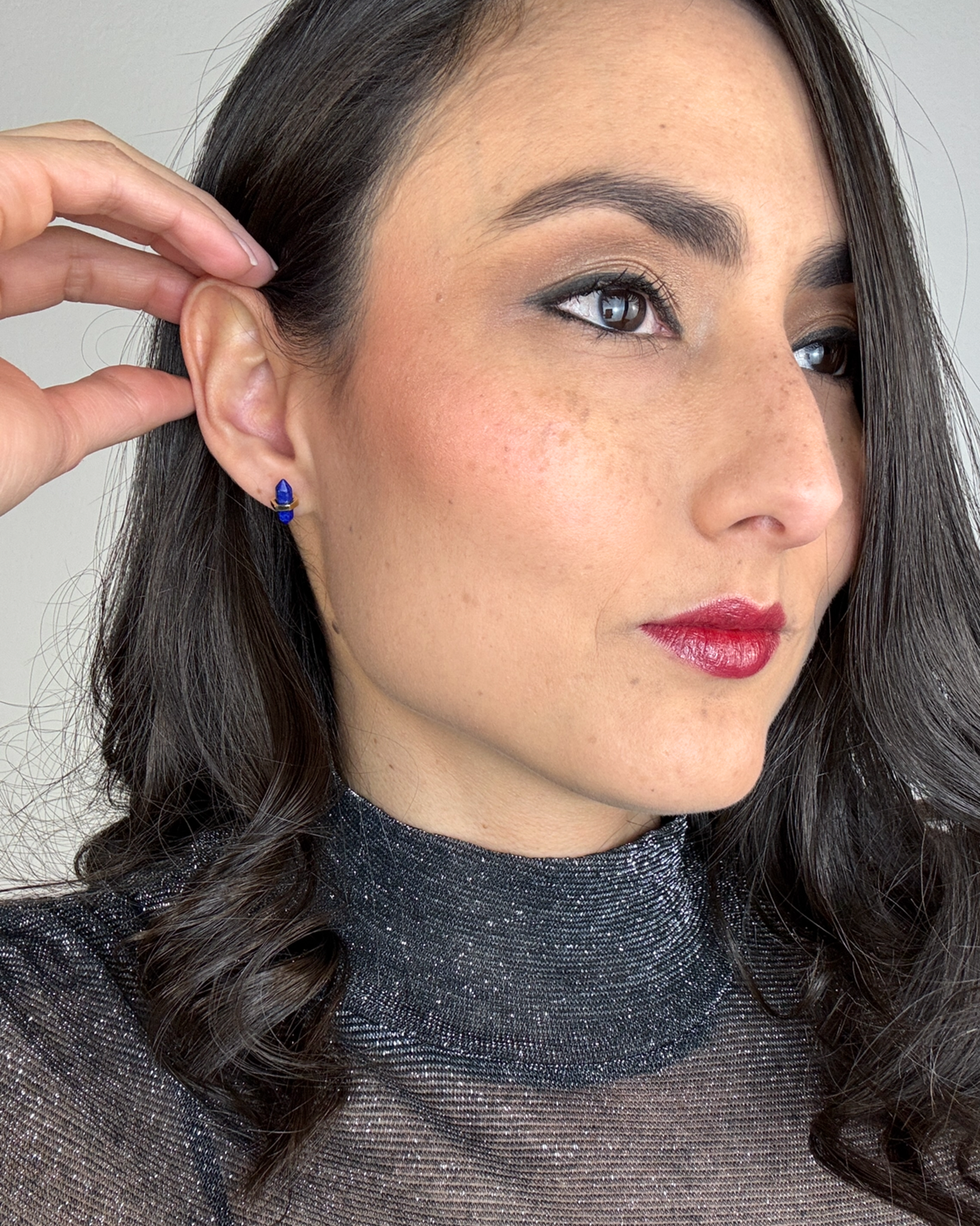 Pendientes Obelisco - Lapislázuli