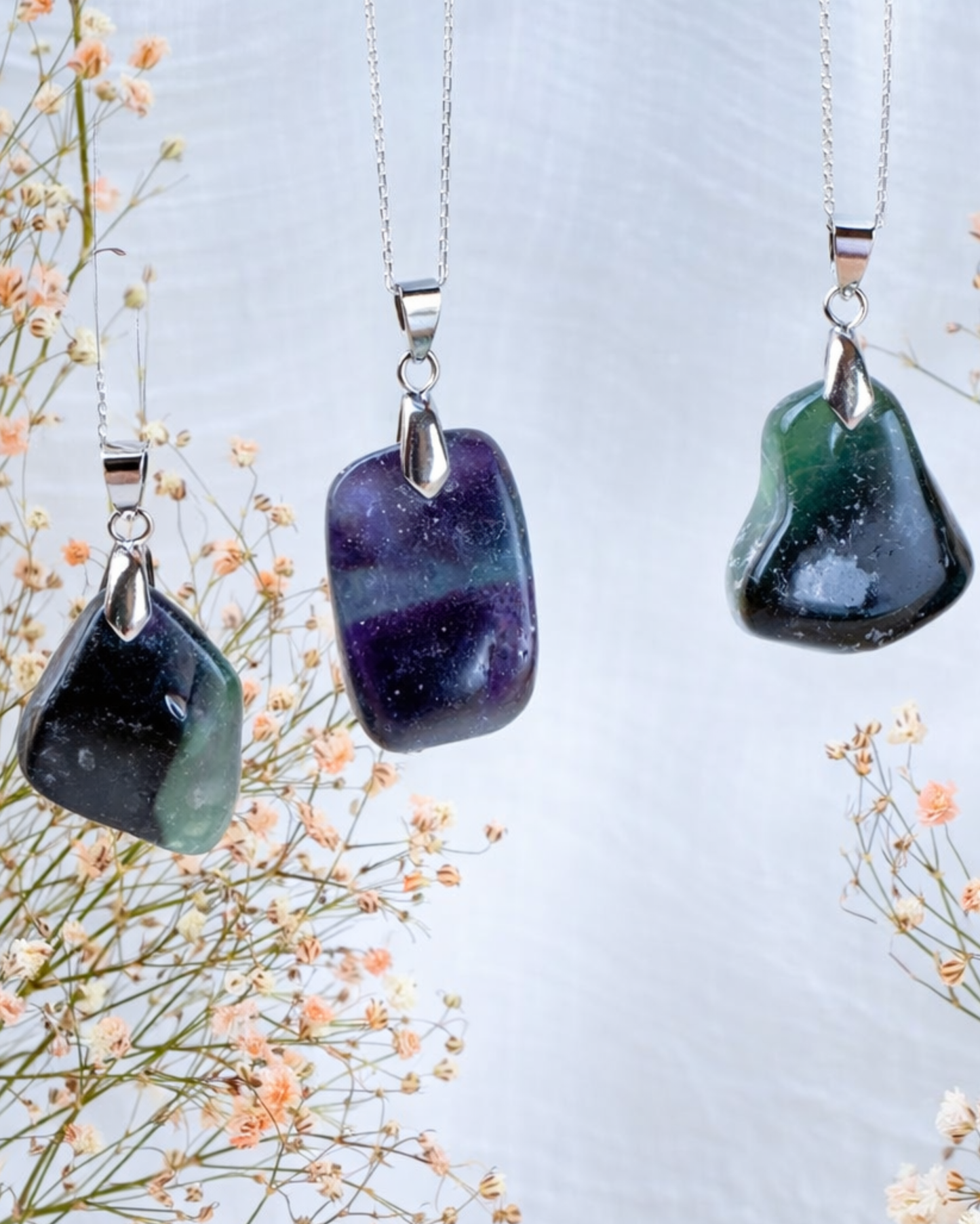 Colar Silent Mind - Fluorite Roxa