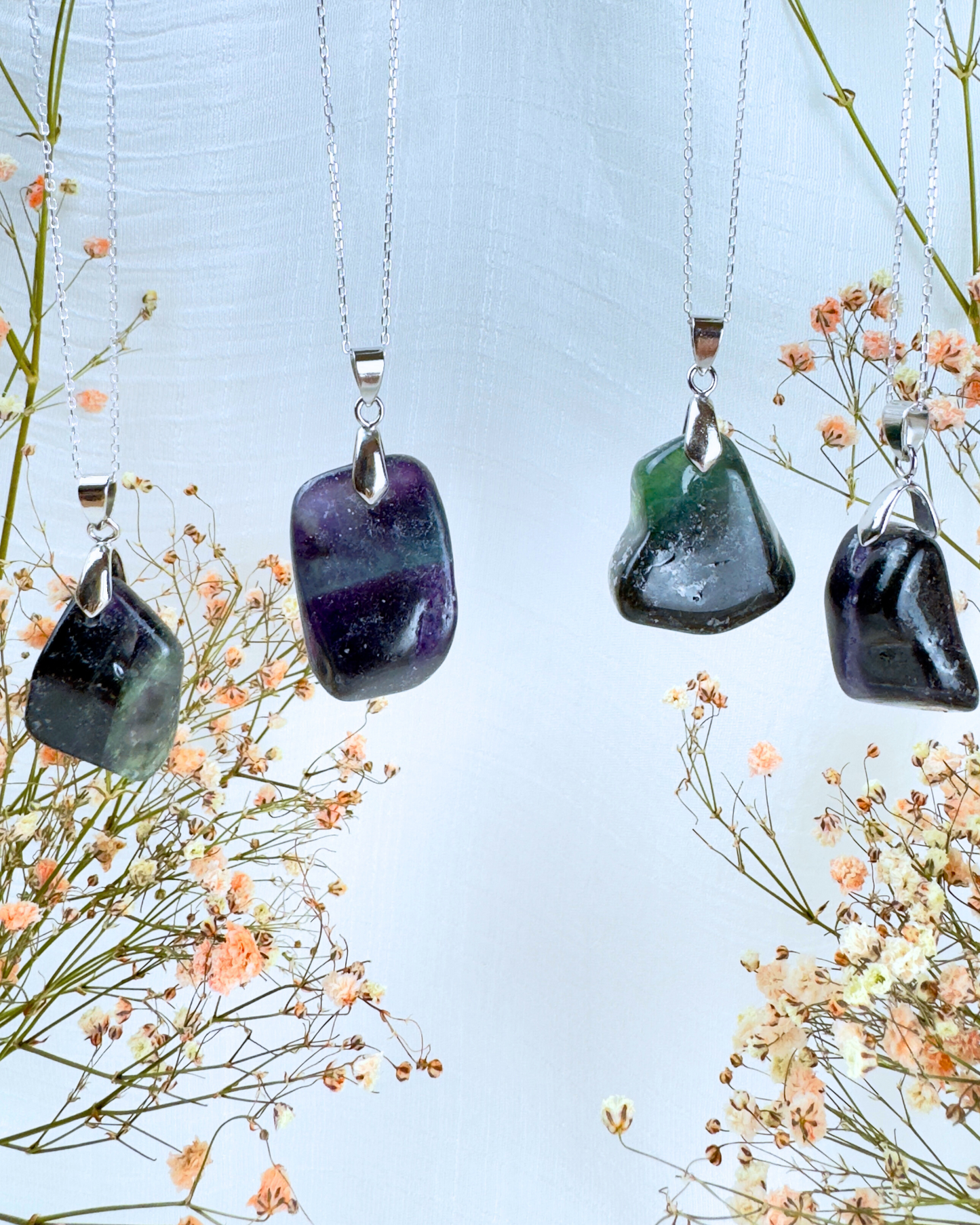 Colar Silent Mind - Fluorite Roxa