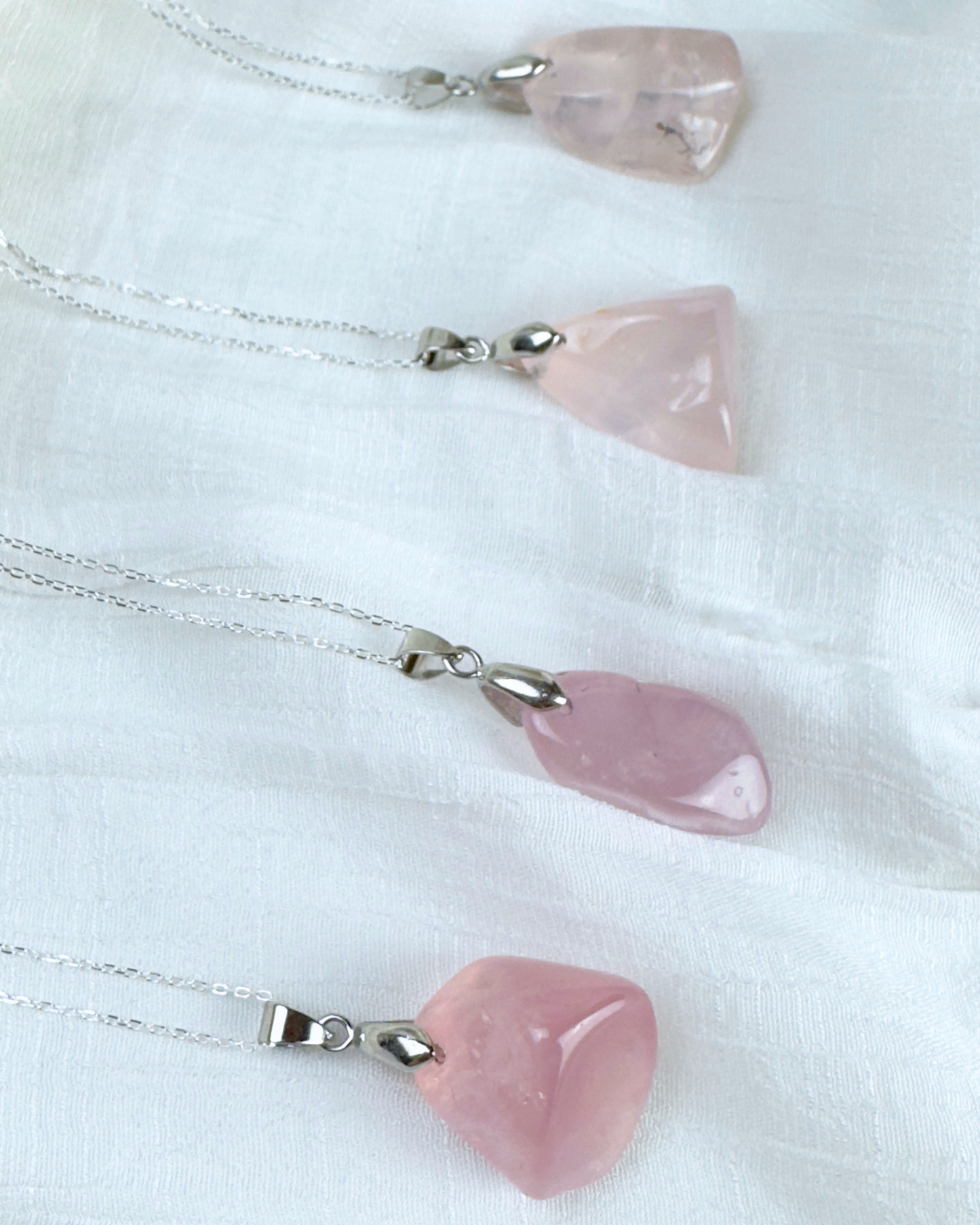 Collar Alma Rosa - Cuarzo Rosa