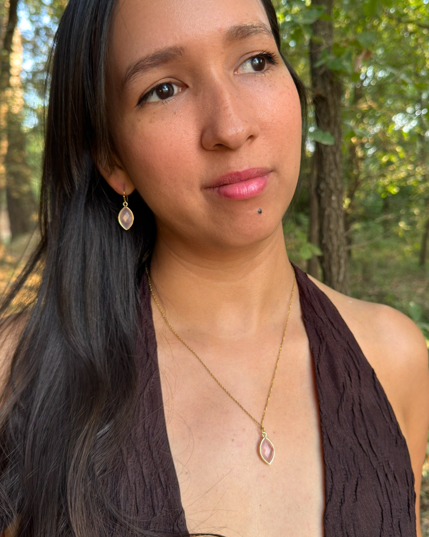 Collar Luz Serena - Cuarzo Rosa