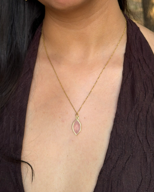 Collar Luz Serena - Cuarzo Rosa