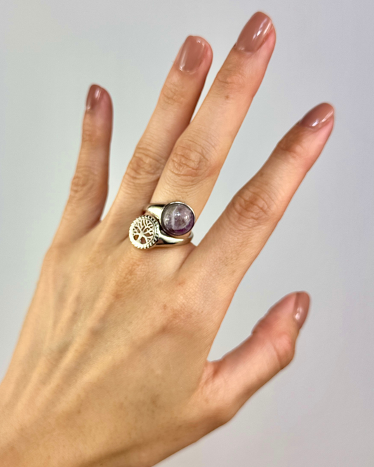 Anel Portal de Luz - Ametista