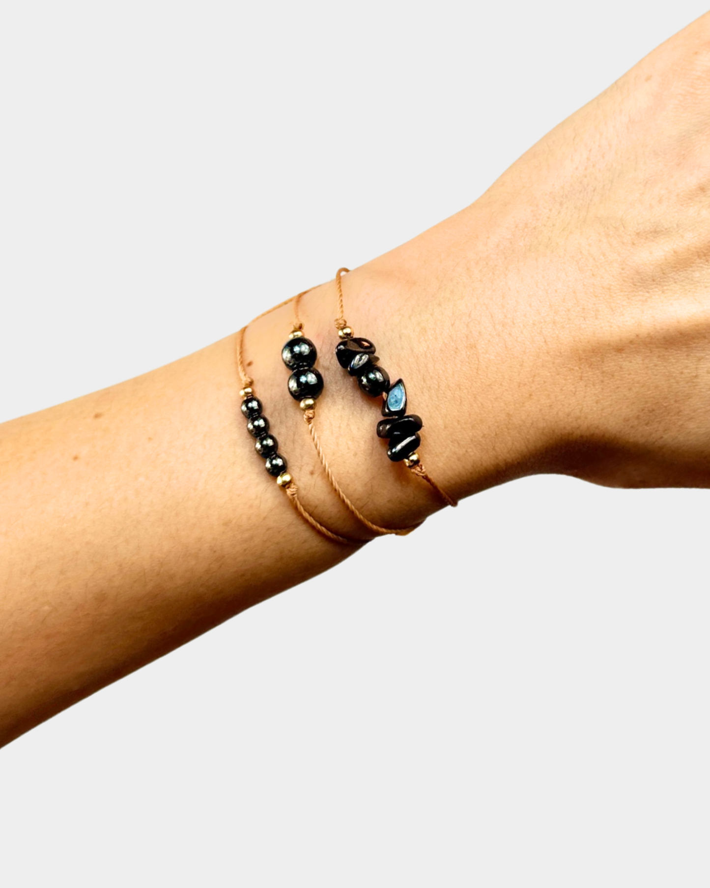 Pulseras Trío de Luz - Hematita