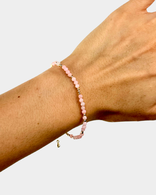 Pulsera Esencia Radiante - Cuarzo Rosa