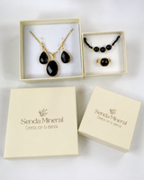 Conjunto Aura Profunda - Obsidiana