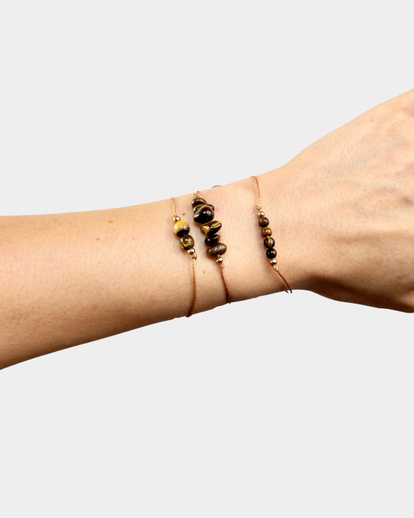 Pulseras Trío de Luz - Ojo de Tigre