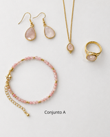 Conjunto Dulce Presencia - Cuarzo Rosa