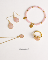 Conjunto Dulce Presencia - Cuarzo Rosa
