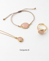 Conjunto Dulce Presencia - Cuarzo Rosa