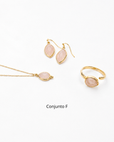 Conjunto Dulce Presencia - Cuarzo Rosa