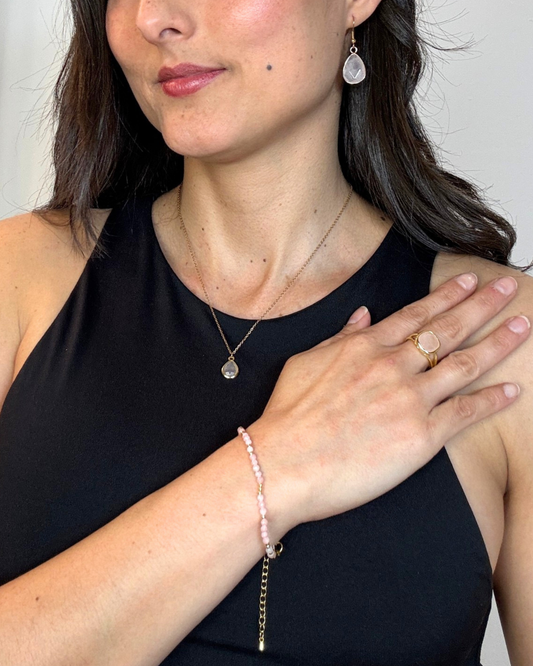 Conjunto Dulce Presencia - Cuarzo Rosa