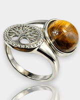Anillo Portal de Luz - Ojo de Tigre