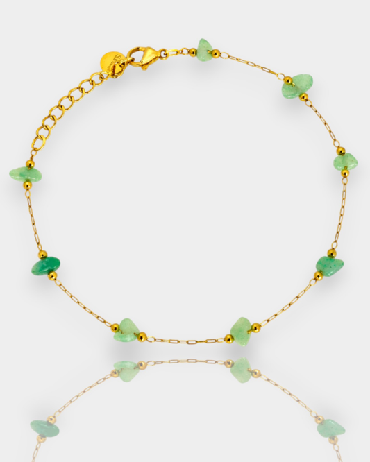 Pulsera Senda Dorada - Aventurina Verde