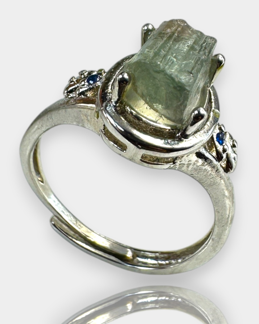 Anillo Aurora Salvaje - Turmalina Verde