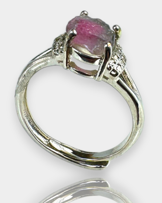 Anillo Aurora Salvaje - Turmalina Sandía