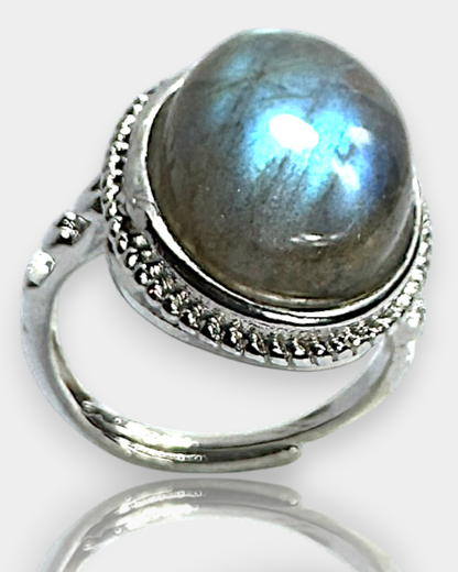 Anillo Velo de Intuición - Labradorita