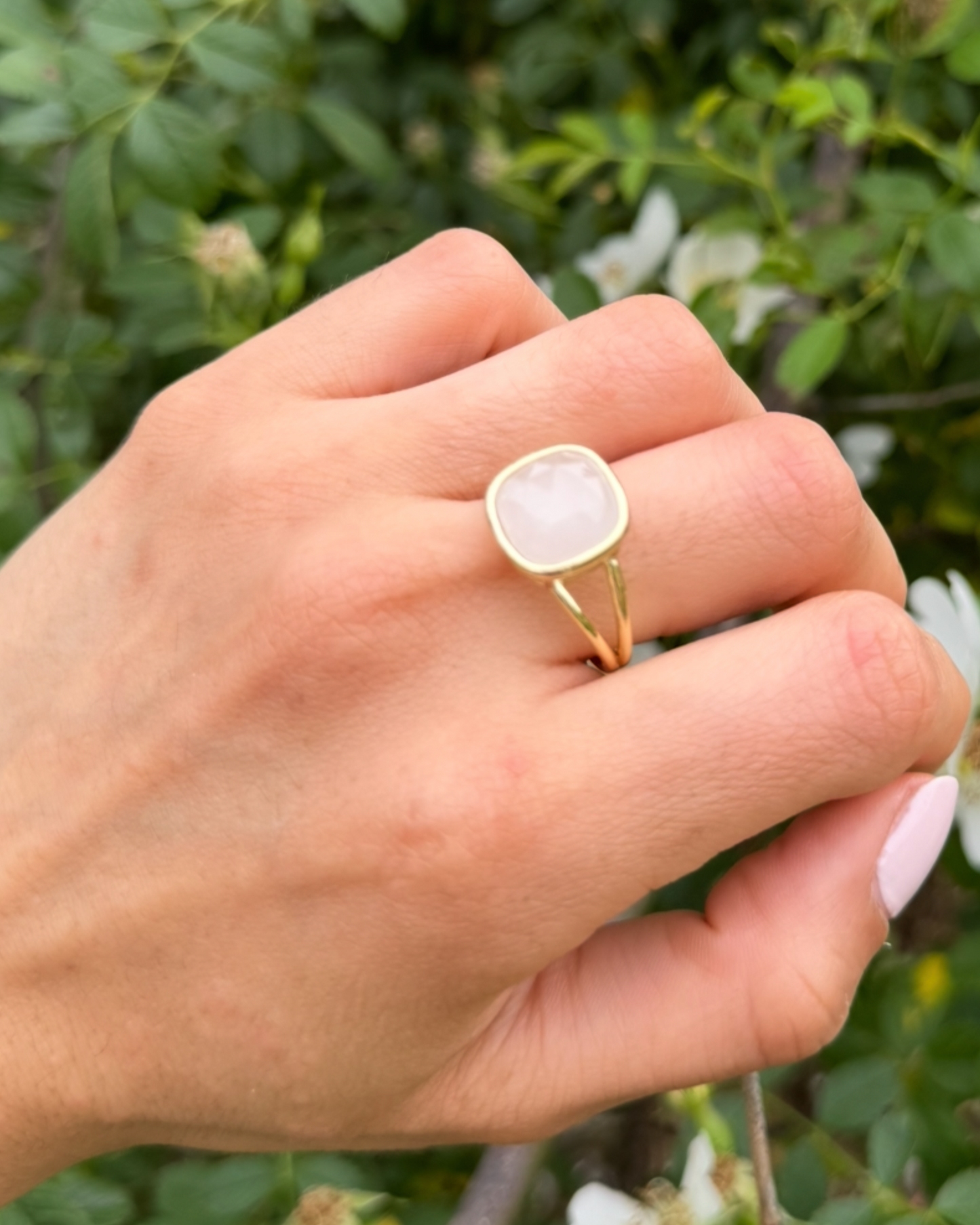 Anillo Esencia Viva - Cuarzo Cristal