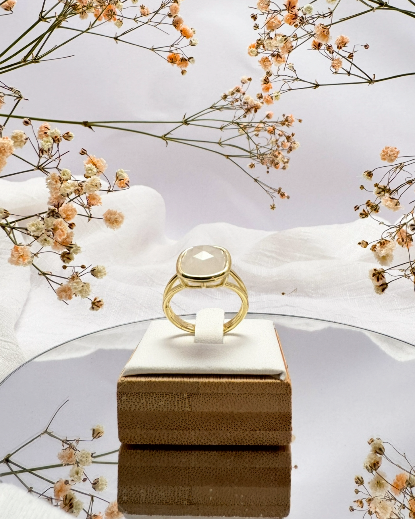 Anillo Esencia Viva - Cuarzo Cristal