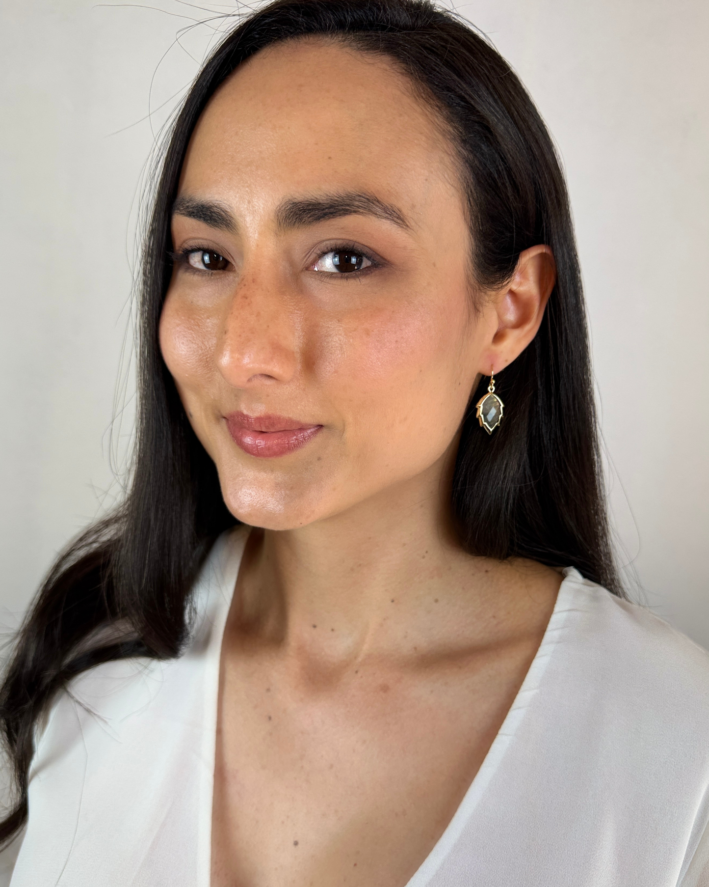 Pendientes Hoja de Luz - Labradorita