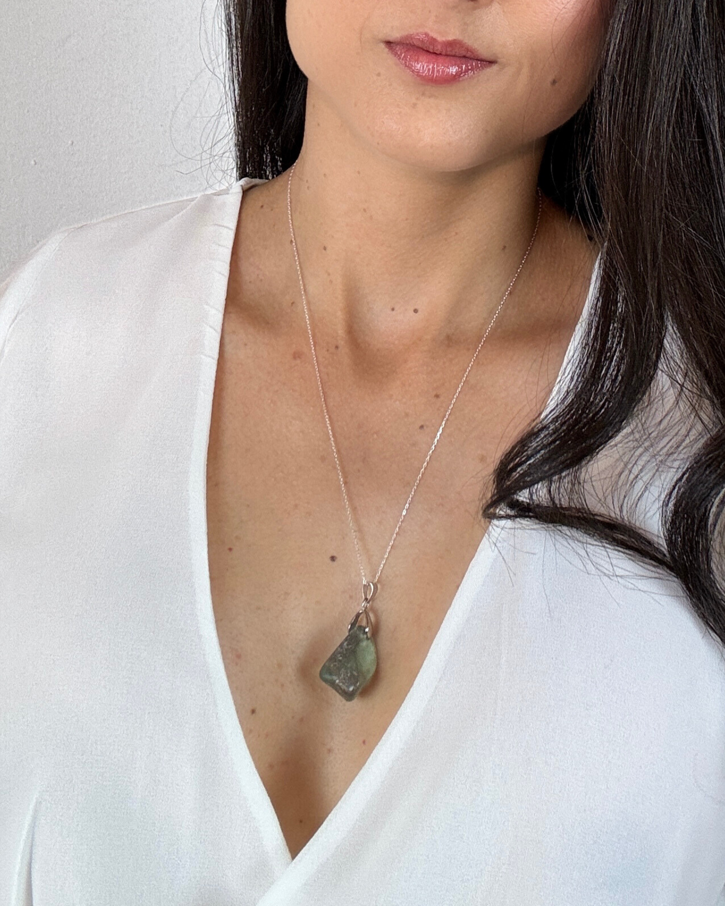 Collar Raíz Clara - Fluorita Verde