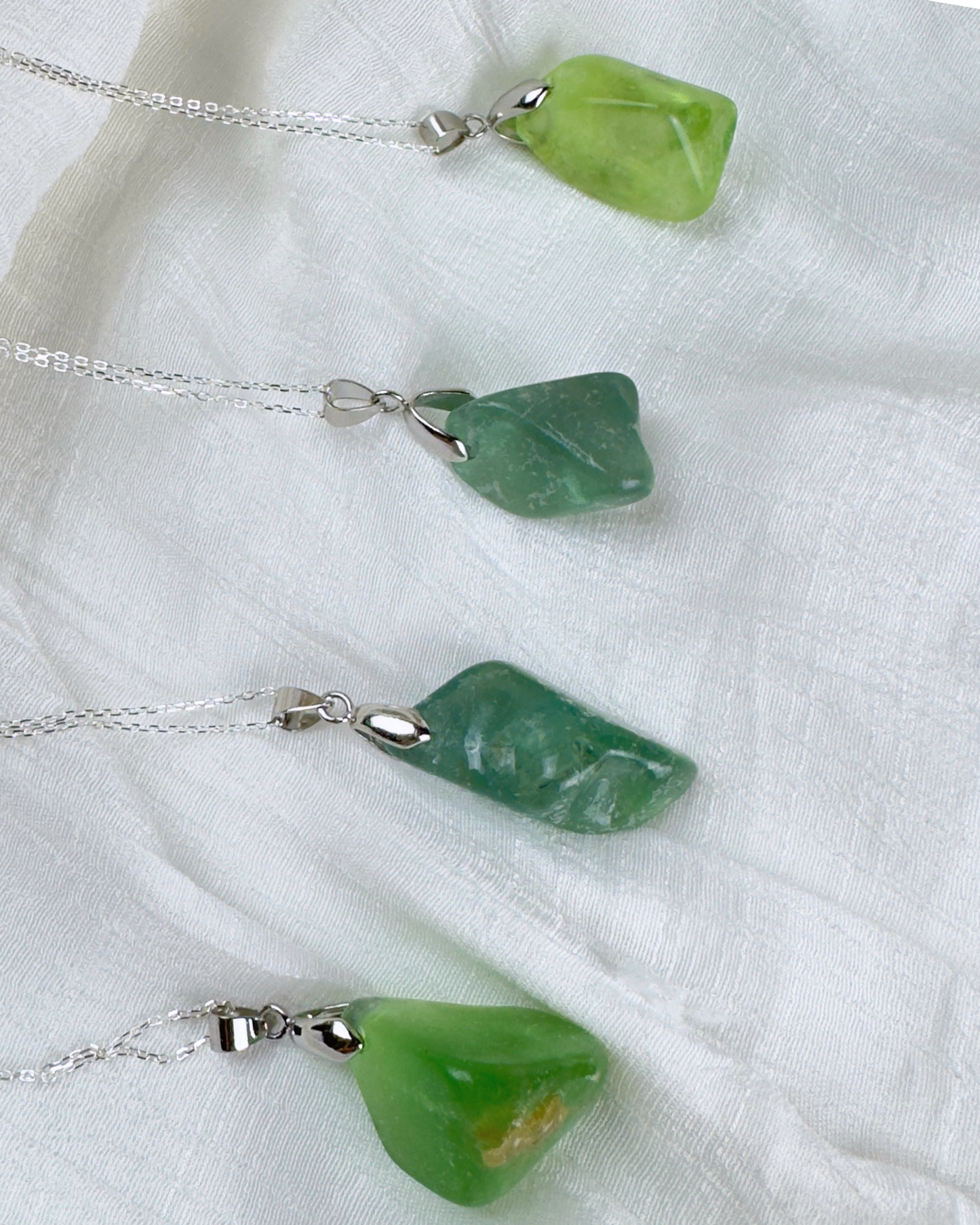 Collar Raíz Clara - Fluorita Verde