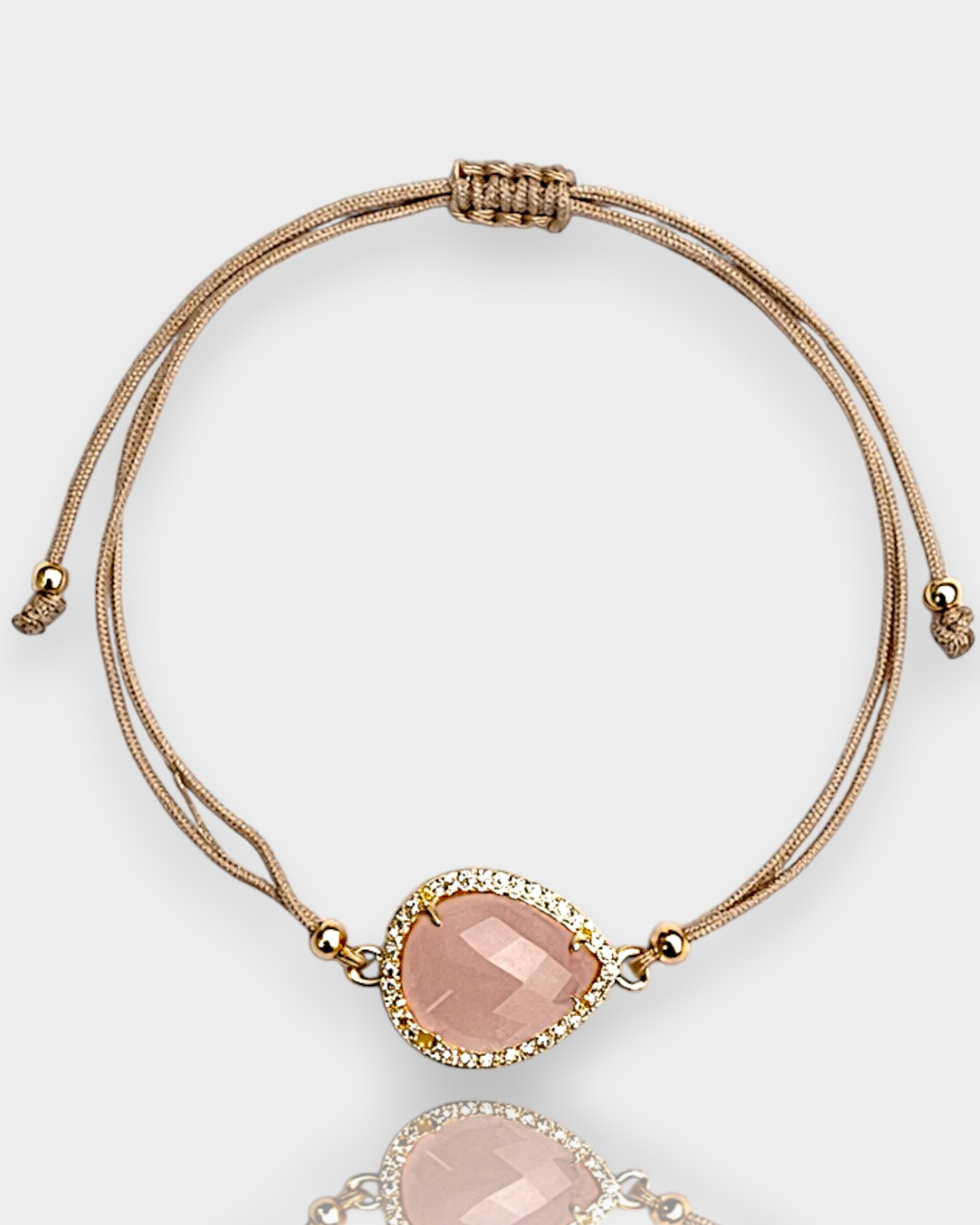 Pulsera Destello Interior - Cuarzo Rosa