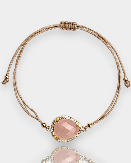 Pulsera Destello Interior - Cuarzo Rosa