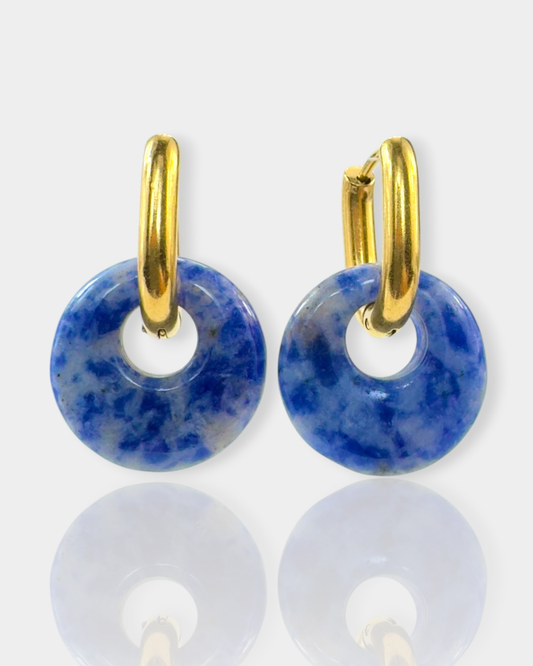 Pendientes Círculo de Luz - Sodalita