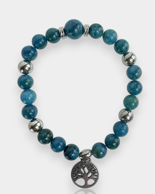 Pulsera Raíz de Sabiduría - Apatita Azul