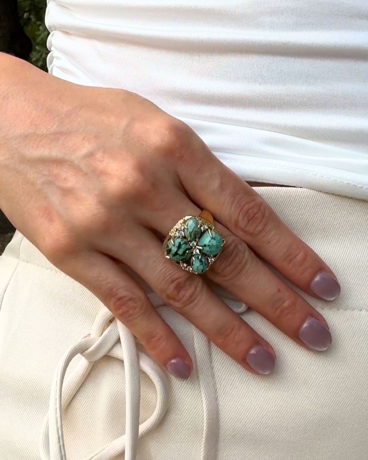 Anillo Oasis - Turquesa