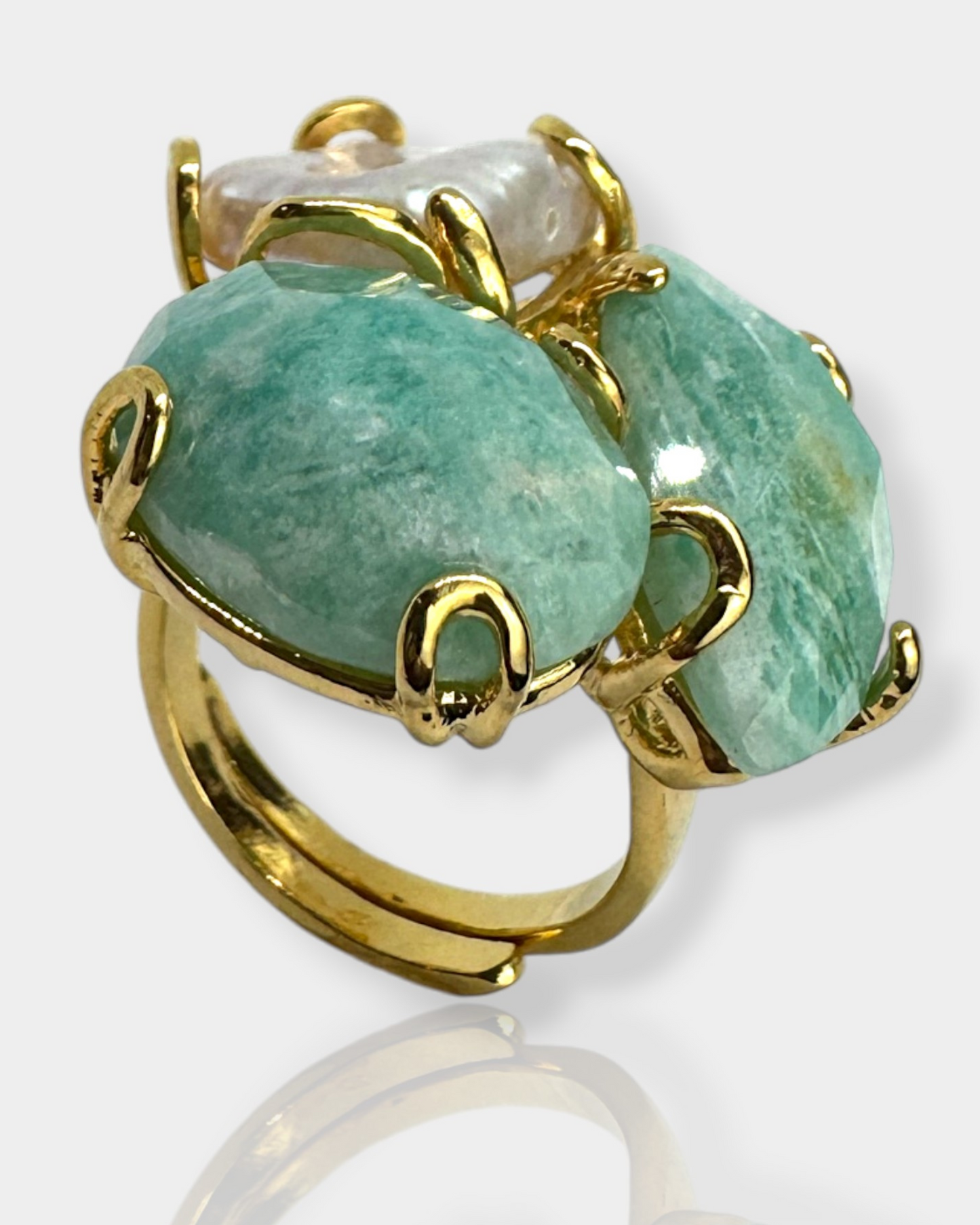 Anillo Armonía -  Amazonita