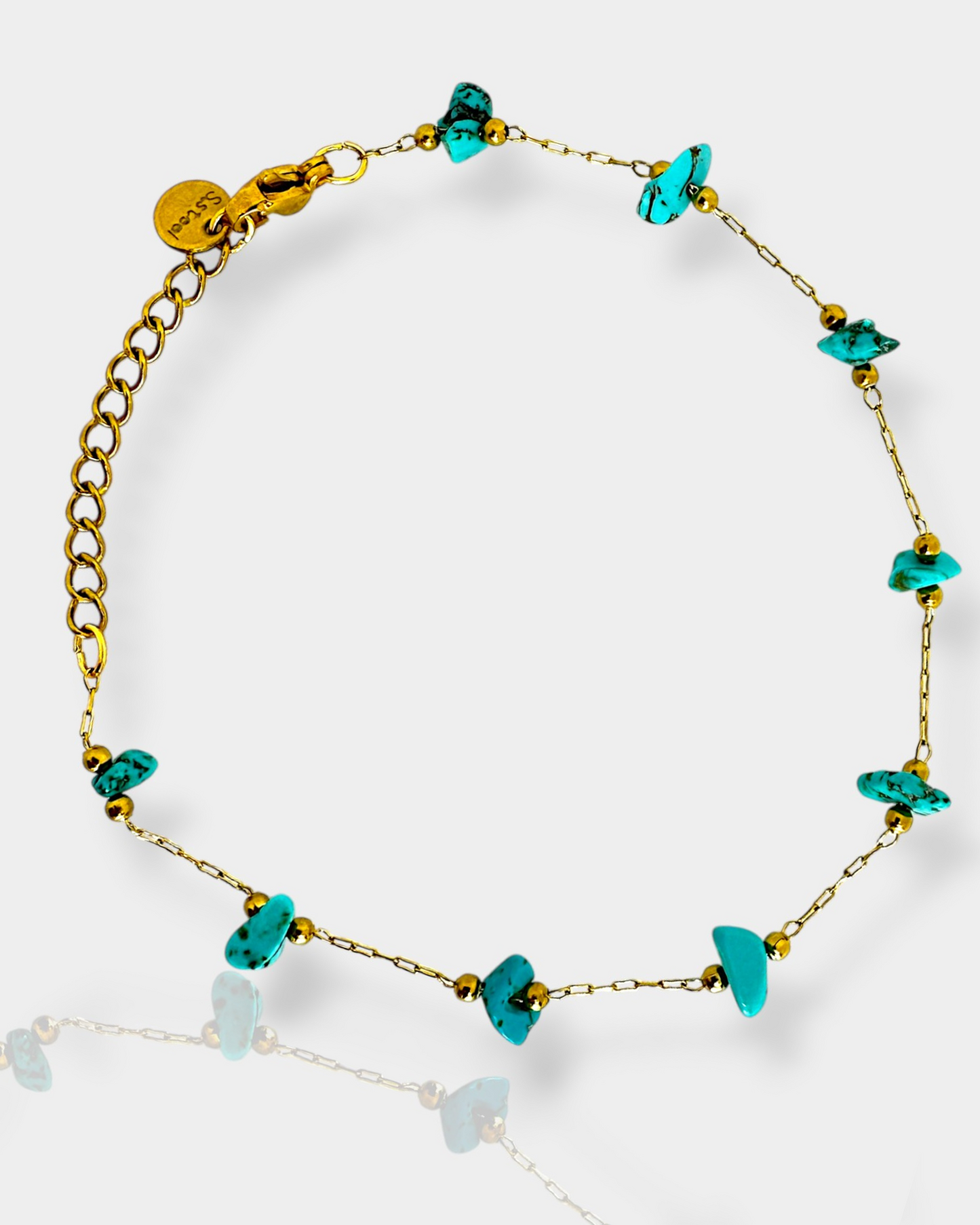 Pulsera Senda Dorada - Turquesa