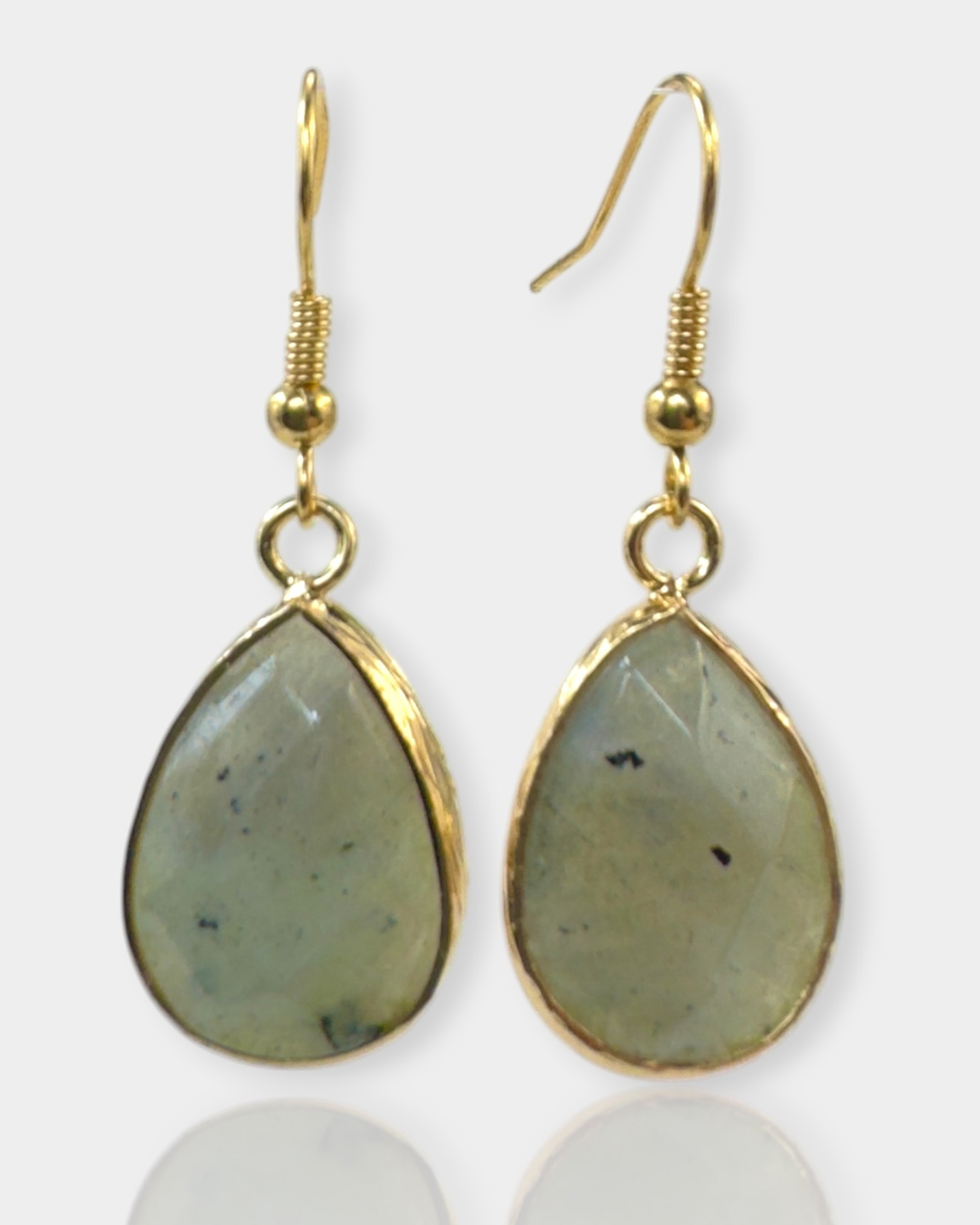 Pendientes Alma Dorada -  Labradorita