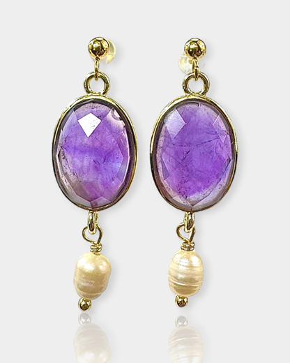 Pendientes Aura Serena - Amatista
