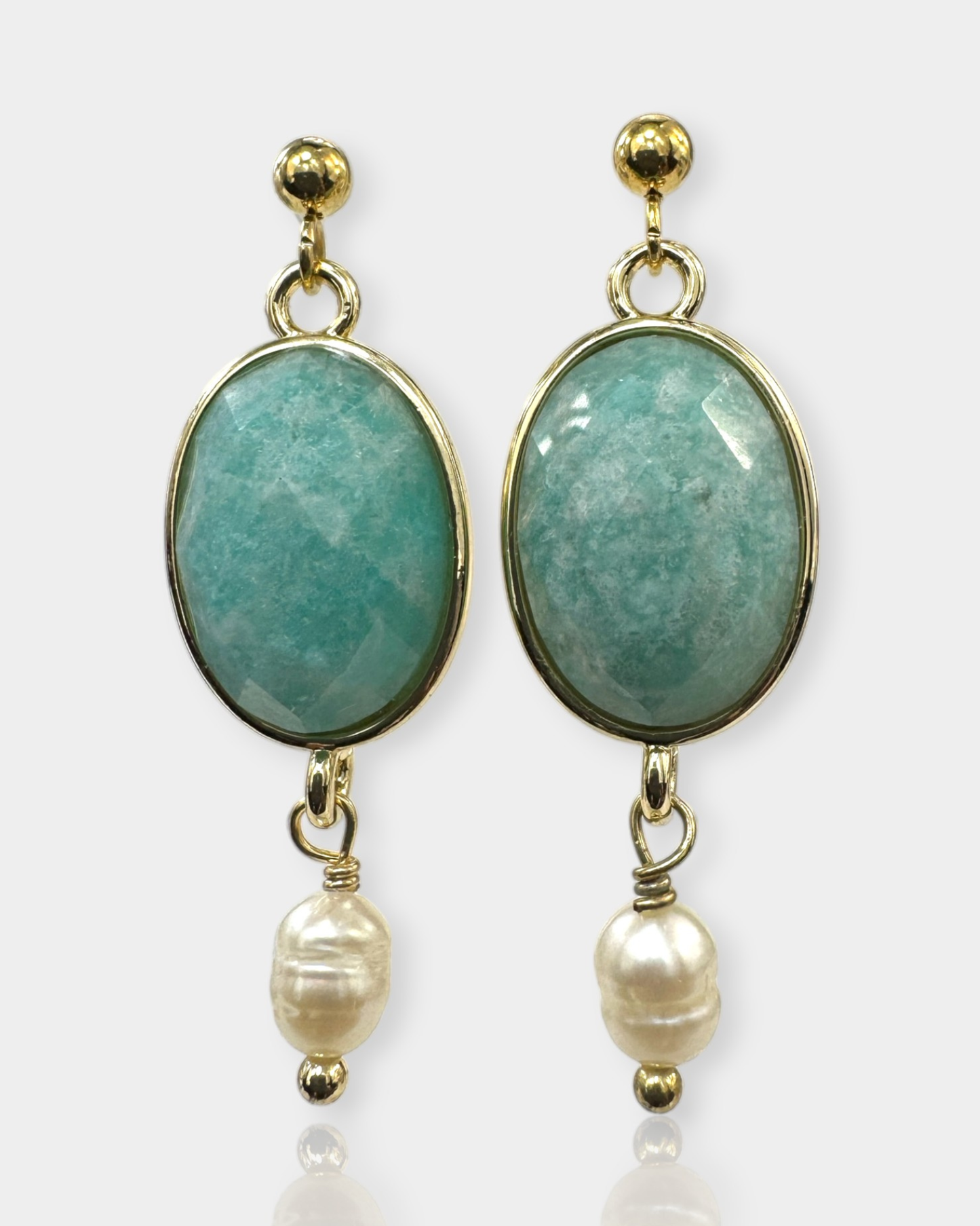Pendientes Aura Serena - Amazonita