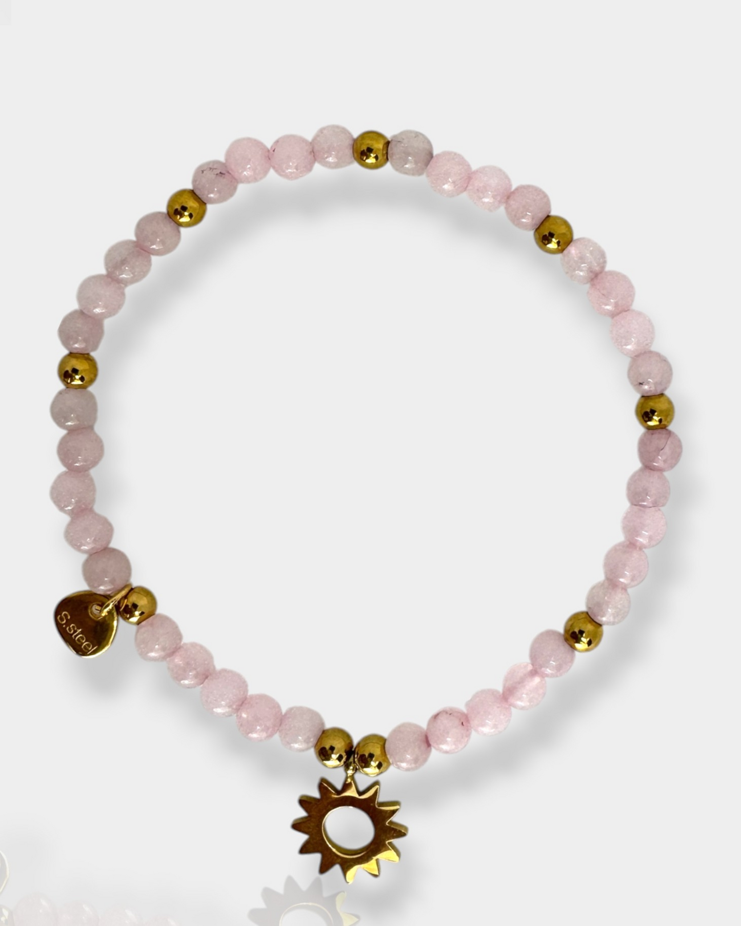 Pulsera Amor - Cuarzo Rosa